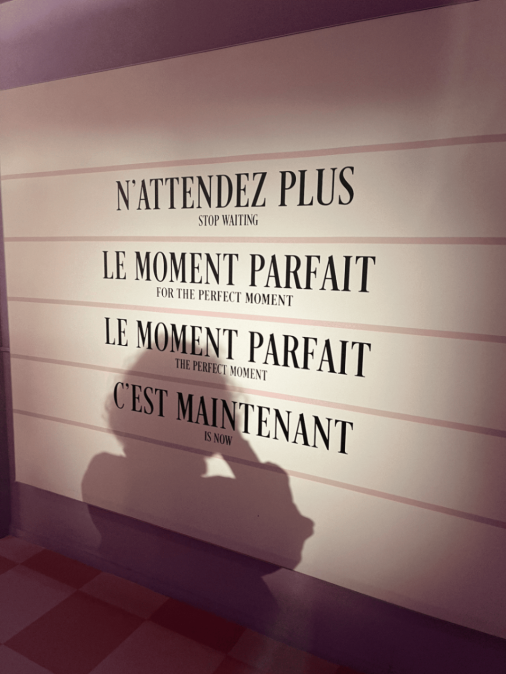 Photo de Manel avec ombre fond rose