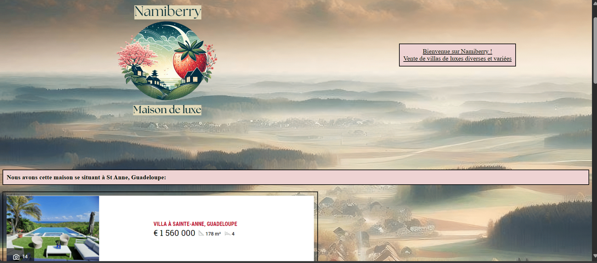 Image du projet Location Maison version2